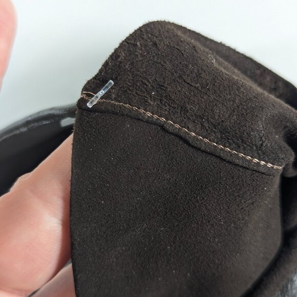 Vintage brown Real Kid leather gloves size 6.5 - Picture 4 of 6